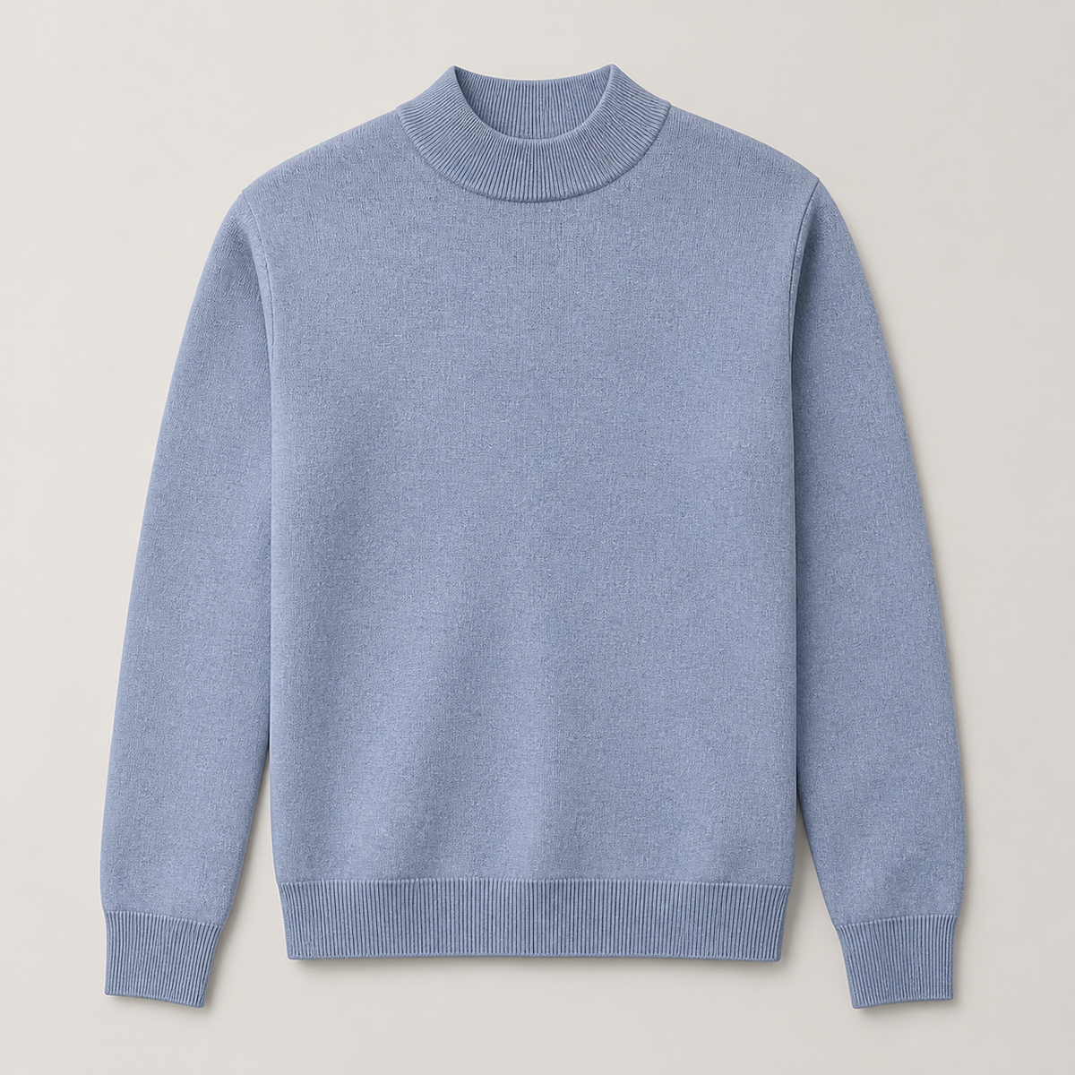 Sea Polish men's mock neck sweater displayed straight on against a plain studio background.
